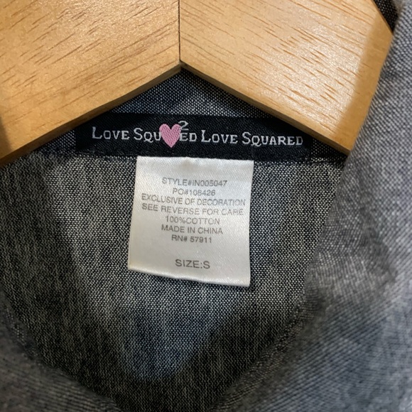 Blue/grey button up blouse - Picture 5 of 5